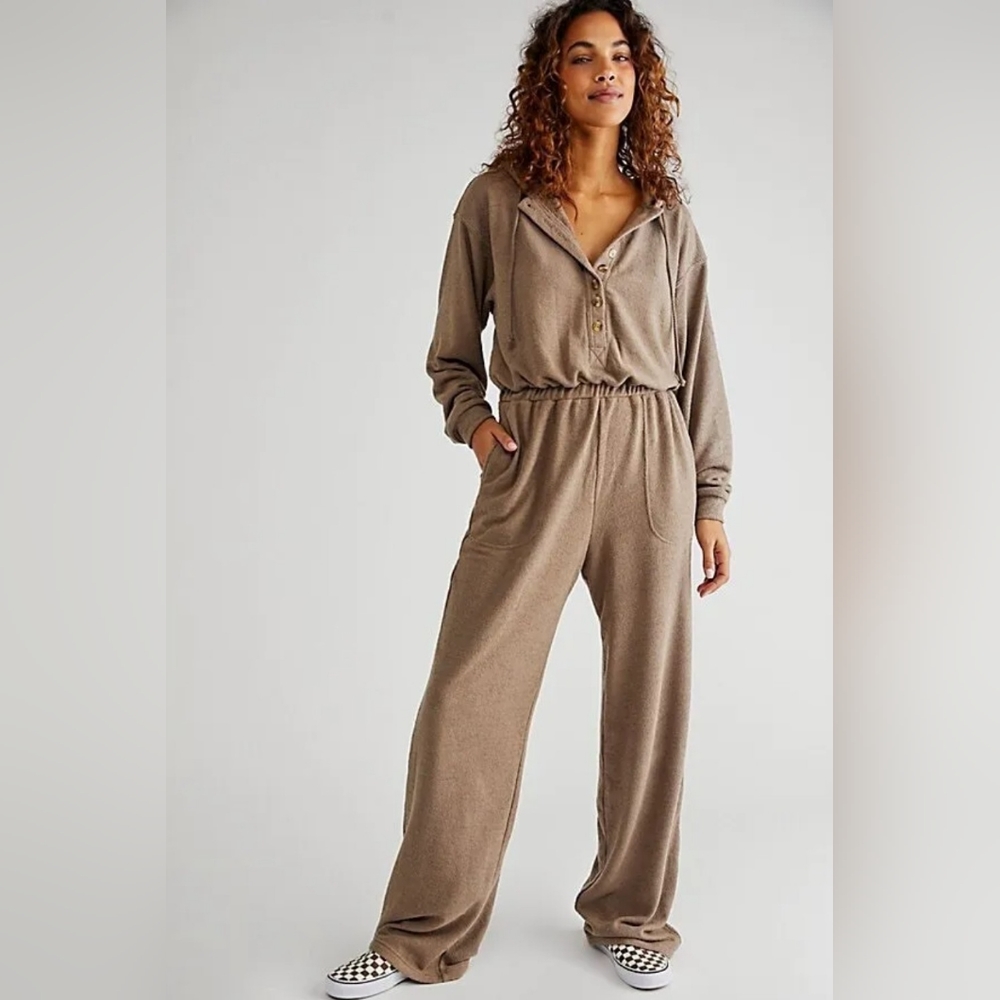 NWOT Free People Beach Street Chic One piece Jumpsuit XS